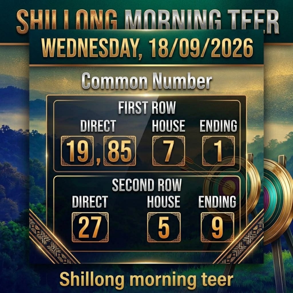 Shillong Morning Teer Result Common Number: Complete Guide to Common Numbers