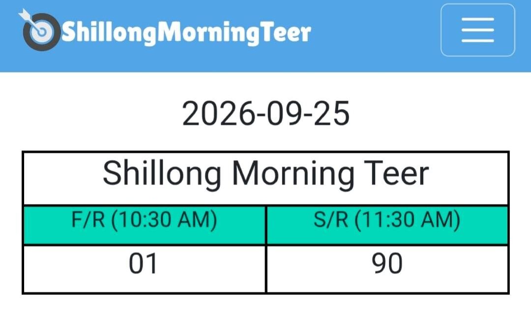 shillong morning teer