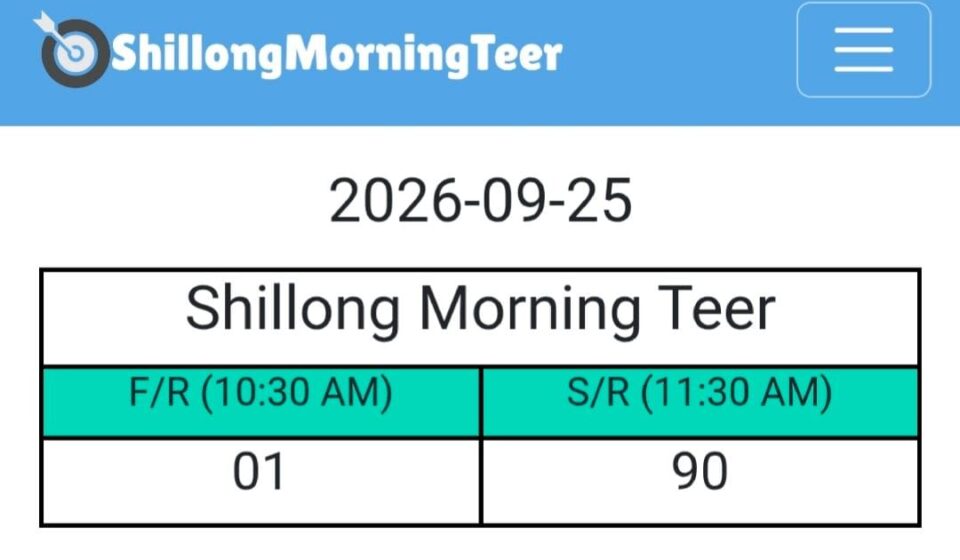 shillong morning teer